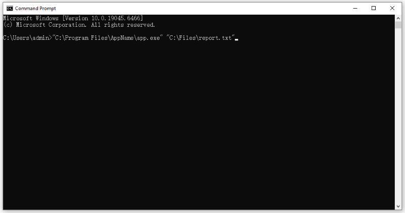 open a file with a specific program using cmd