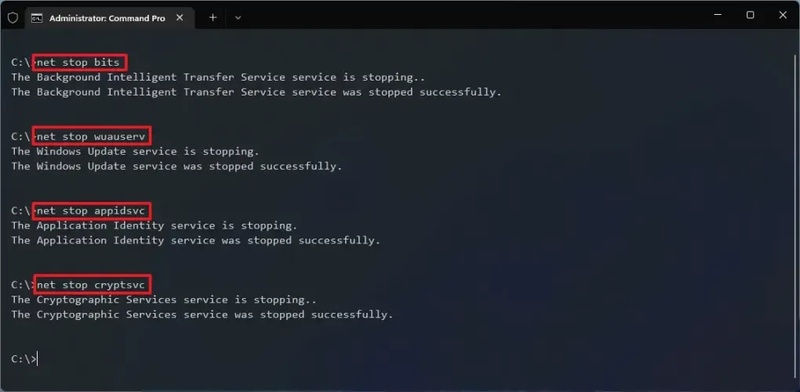 명령 프롬프트를 관리자 권한으로 열고 실행하기