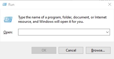 abrir windows+ R