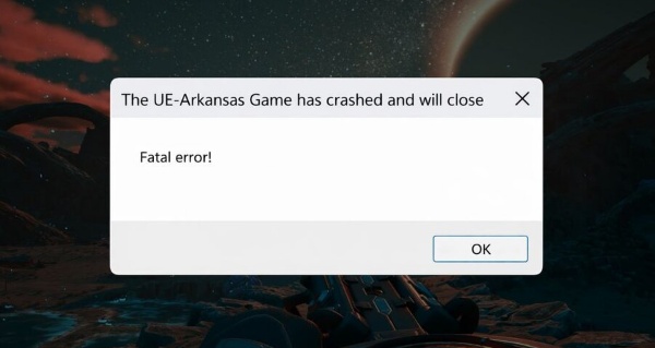 Outer Worlds 2 fatal error