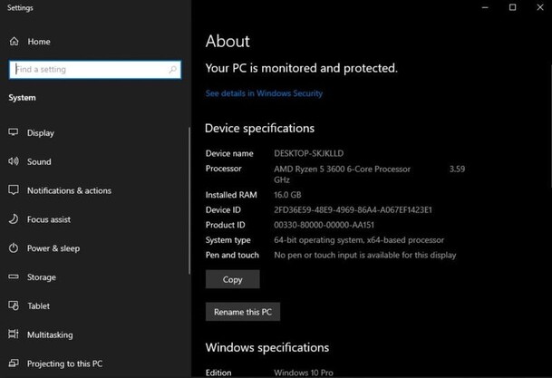 check computer installed ram