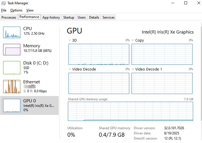 pc specs in task manager