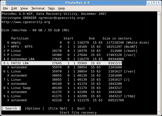 photorec free external hard drive recovery service