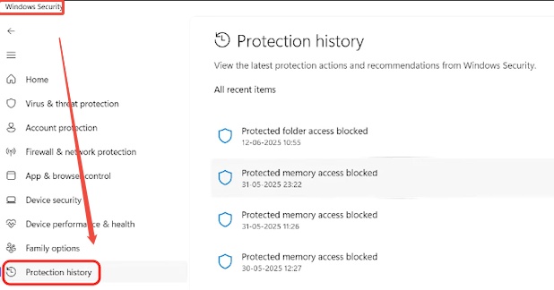 protection history