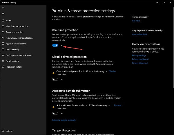 real time protection