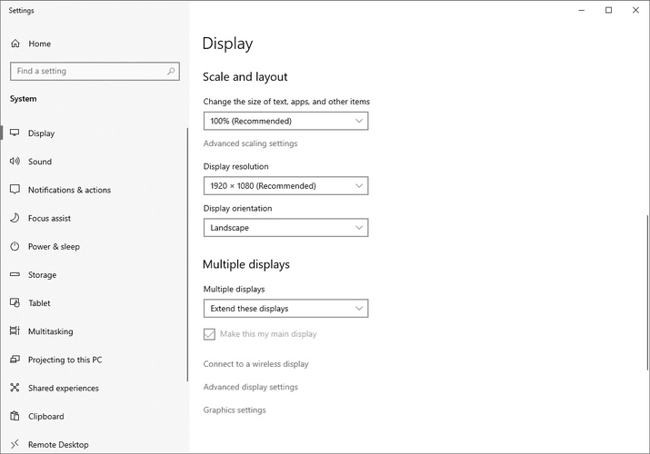 recommended display resolution