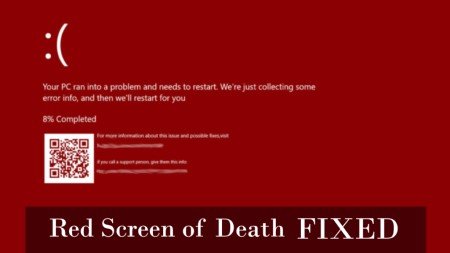 red screen death on windows