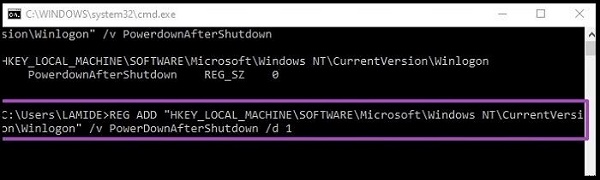 configurações do registro