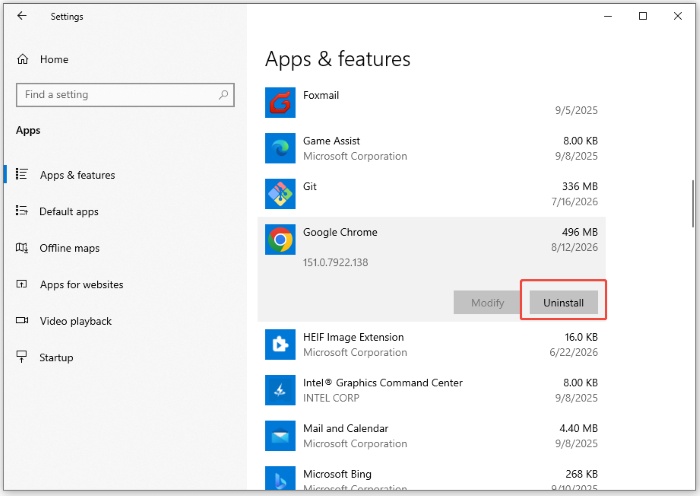 reinstall google chrome