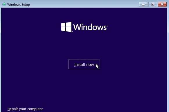 reinstall windows by creating a boot stick