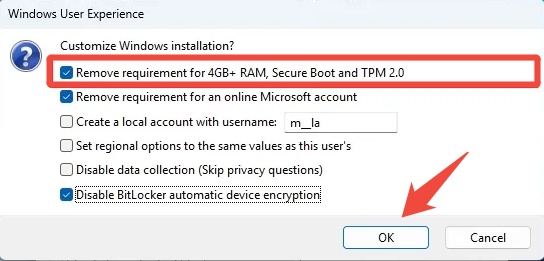 remove requirement for tpm and secure boot