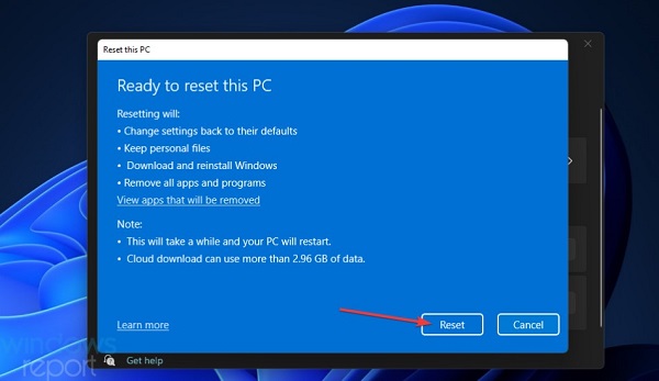 Reset Windows fix windows update something went wrong