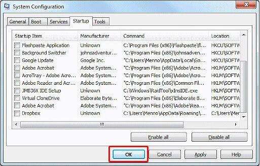 Reinicie o computador