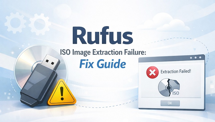 rufus iso image extraction failure