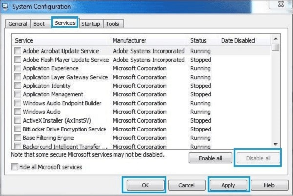 run a clean boot