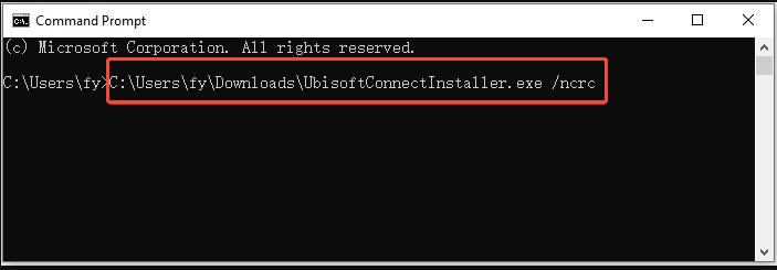 run cmd to disable check