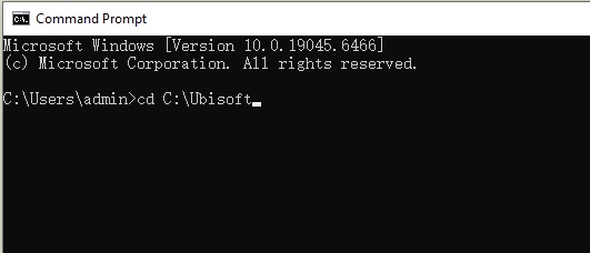 run command to find ubisoft folder