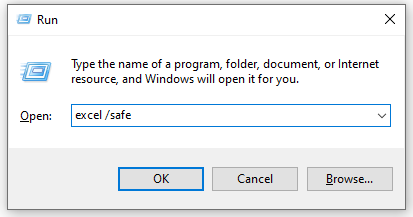 run excel safe