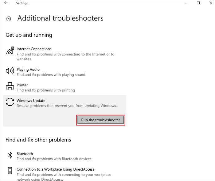 executar o solucionador de problemas