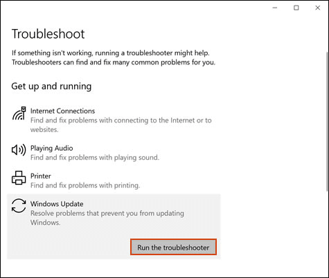 sorun gidericiyi çalıştırma