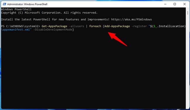 run windows powershell as the administrator