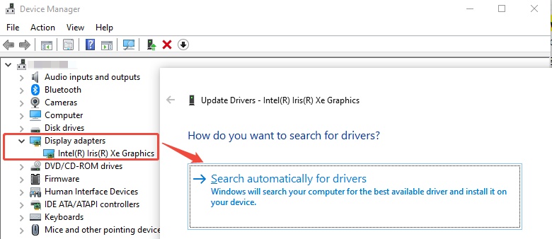 search automatically for drivers