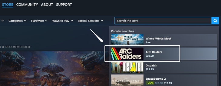 search for arc raiders
