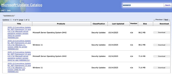 Suche nach KB5066131
