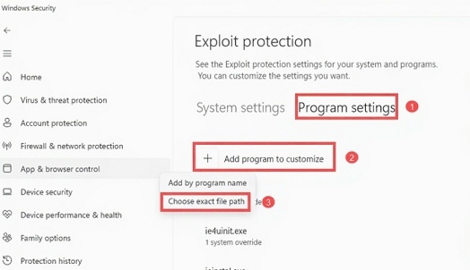 exakten dateipfad auswählen