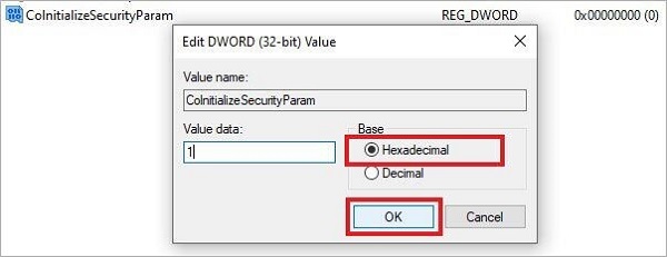 select hexadecimal
