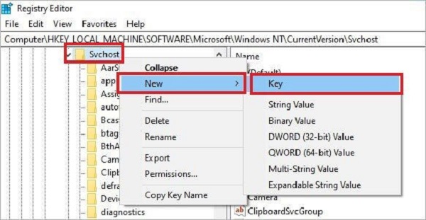 select new key