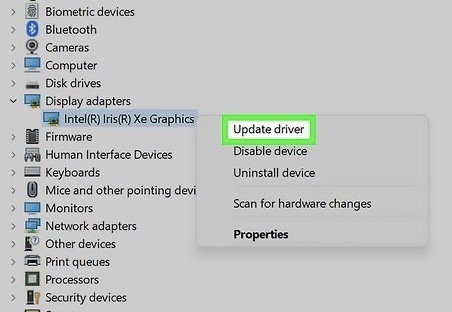 select update driver for unbootable driver
