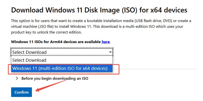 select iso edition
