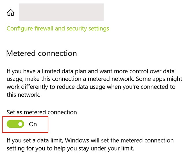 als Getaktete Verbindung festgelegt