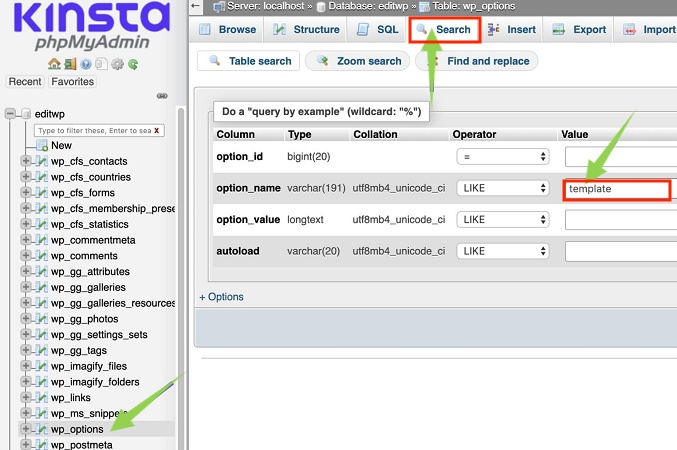 set the value template