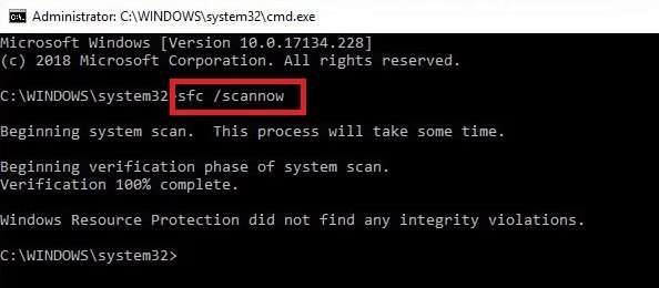 sfc and scannow