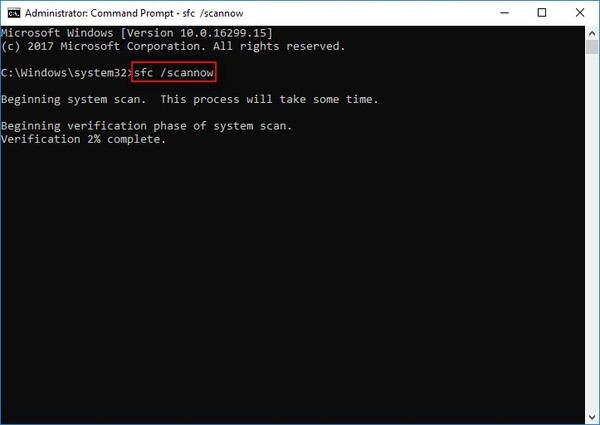 SFC Scan to fix windows update taking forever