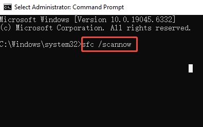 SFC Scan to fix error 0x80070091: the directory is not empty