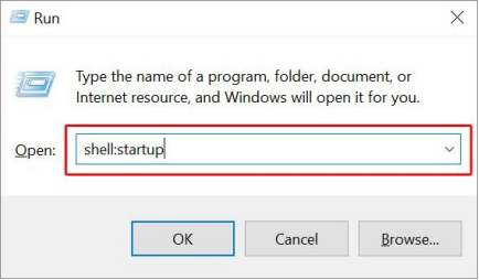 Comando shell:startup