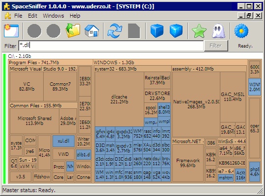 spacesniffer windows disk usage analyzer