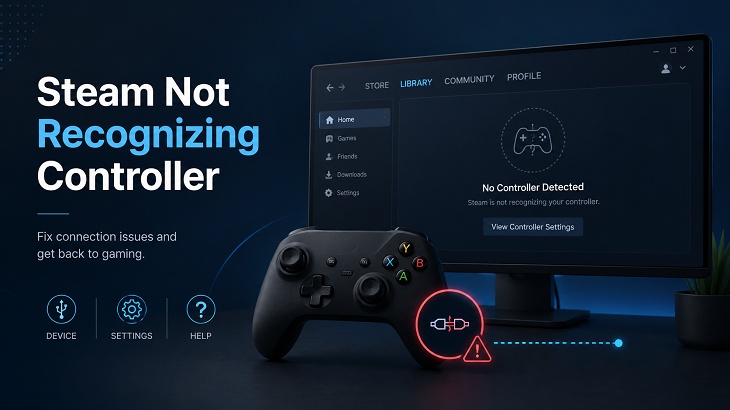 steam not recognizing controller