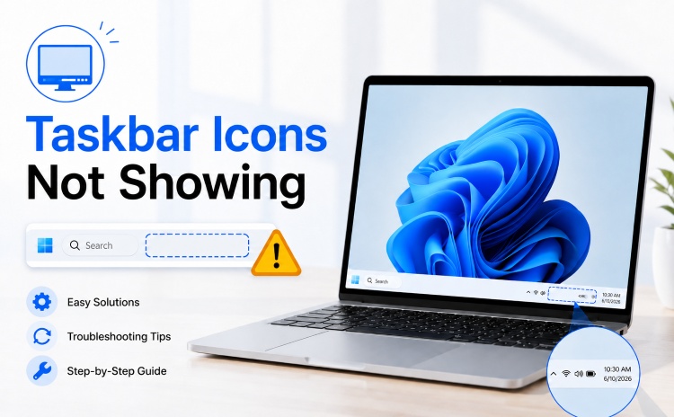 taskbar icons not showing