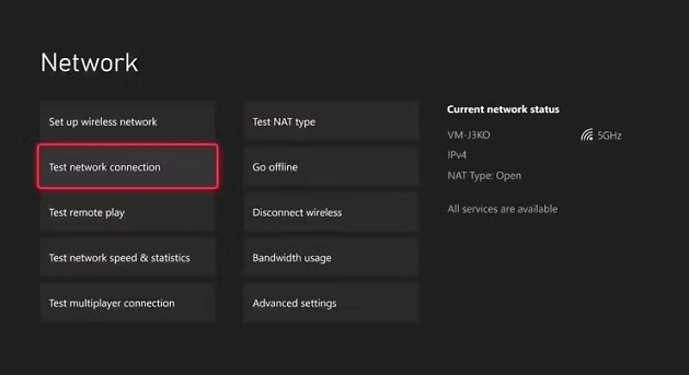 test network connection