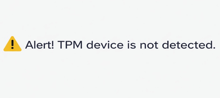 tpm device not detected
