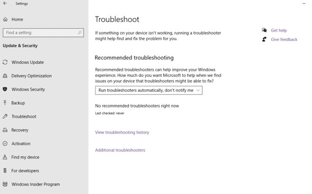 Problembehandlung Windows Update
