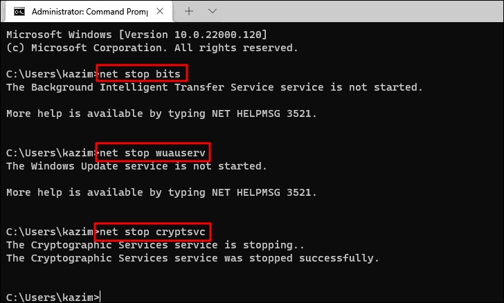 Befehle in Windows PowerShell eingeben