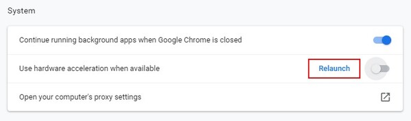 uncheck use hardware