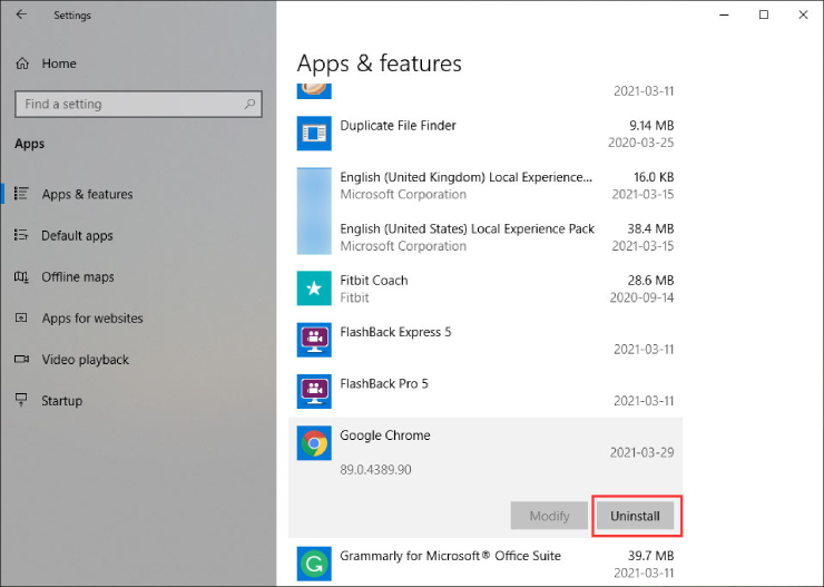 uninstall and reinstall chrome to fix google chrome flickering