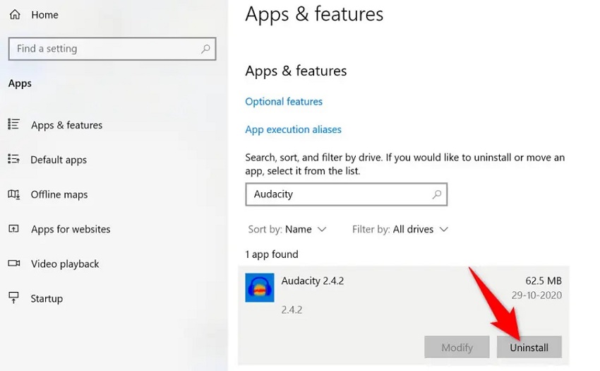 uninstall app to fix application error 0xc0000142