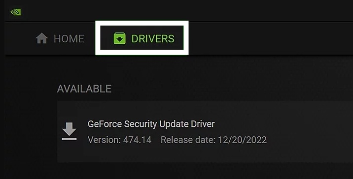 update avaliable drivers